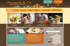 Graphic design of Homepage